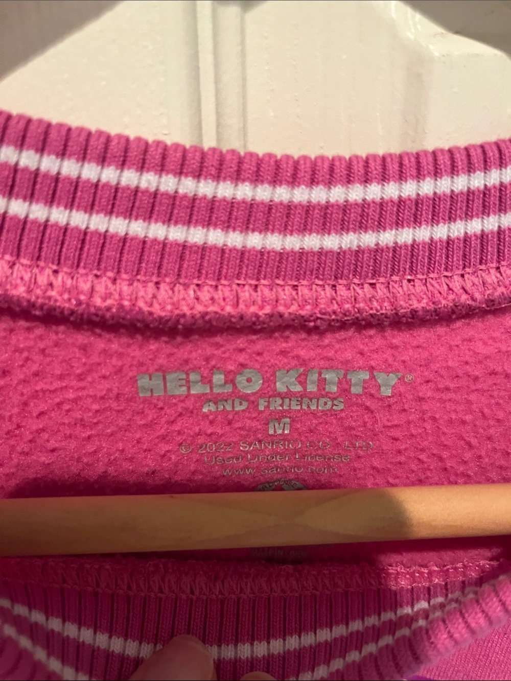 Hello Kitty Pink Graphic Sweatshirt with Rainbow Characters - Picture 2 of 5